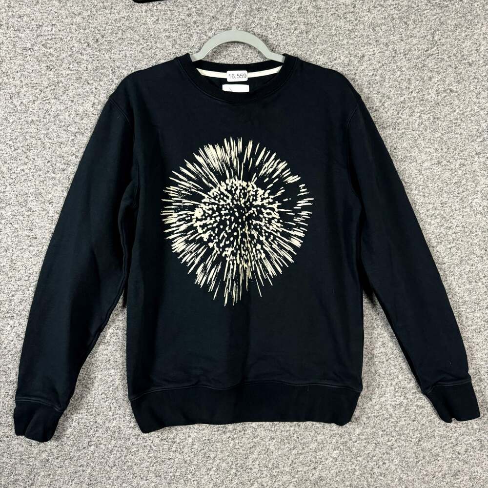 Saturday Surf NYC Men's Size Medium Graphic Print Long Sleeve Crewneck Sweater